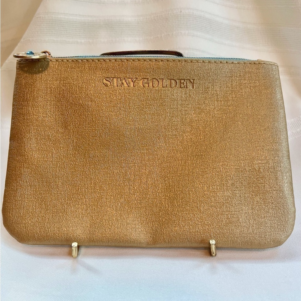 ipsy Glam Bag STAY GOLDEN Gold EUC Like New💄3/$12💄5/$15
